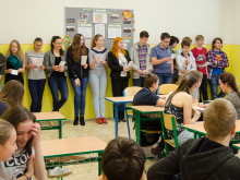 8. dubna 2016 - Ukázková hodina němčiny pro žáky sekundy 